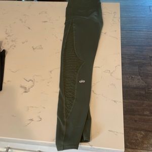 Green yoga pants